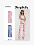 Simplicity Misses' Jeans Sewing Pattern, S9892