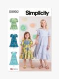 Simplicity Children's and Girls' Tiered Dress Sewing Pattern, S9900