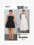 Simplicity Misses' Full Skirted Dress and Belt Sewing Pattern, S9917