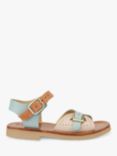 Young Soles Kids' Pearl Two Part Leather Sandals, Multi Pale