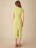 Ro&Zo Narrow Rib Knit Midi Dress, Green