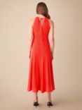 Ro&Zo Petite Halterneck Jersey Midi Dress, Coral Red