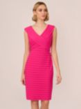 Adrianna Papell Banded Jersey Dress, Electric Pink