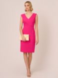 Adrianna Papell Banded Jersey Dress, Electric Pink