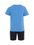 Tommy Hilfiger Kids' Short Sleeve Top & Shorts Pyjama Set, Blue