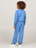 Tommy Hilfiger Kids' Organic Cotton Blend Logo Joggers, Blue Spell