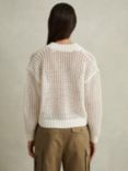 Reiss Larissa Chunky Open Stitch Jumper, Ivory