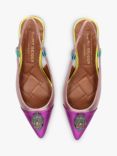 Kurt Geiger London Belgravia Eagle Leather Slingback Court Shoes