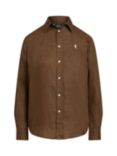 Polo Ralph Lauren Linen Relaxed Fit Shirt, Brown