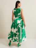 Phase Eight Delcia Large Leaf Print Maxi Dress, Multi
