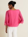 Phase Eight Madison Silk Blend Blouse, Pink