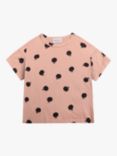 Bobo Choses Kids' Organic Cotton Blend Poma Apple Print T-Shirt, Pink