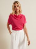 Phase Eight Cheryl Cowl Neck Top, Pink