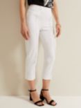 Phase Eight Miah Stretch Capri Trousers, White