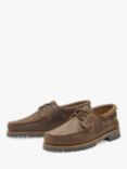 Chatham Sperrin Leather Boat Shoes, Dark Brown