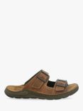 Josef Seibel Maverick 06 Castagne Leather Sandals, Brown