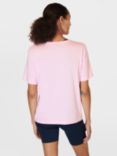 Sweaty Betty Essential Organic Cotton Blend V-Neck T-Shirt, Nerine Pink