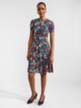 Hobbs Petite Rima Botanical Print Jersey Dress, Multi