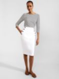 Hobbs Anita Pencil Skirt, White
