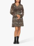 Sisters Point Nice Leopard Print Dress, Brown