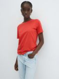 Mango Chalaca Cotton T-Shirt, Red