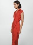 Mango Anna Wrap Midi Dress, Red