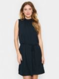 Saint Tropez Aileen Tie Belt Dress, Black