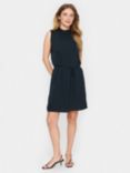 Saint Tropez Aileen Tie Belt Dress, Black