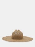 HUSH Ollie Open Weave Fedora, Natural