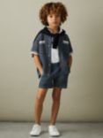 Reiss Kids' Coulson Crochet Contrast Trim Shirt