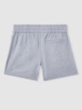 Reiss Kids' Acen Linen Shorts, Soft Blue