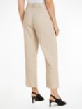 Calvin Klein Straight Cropped Trousers, Peyote