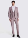 Moss Slim Fit Flannel Suit Jacket, Dusty Pink