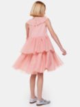 Whistles Kids' Tilda Tulle Frill Detail Dress, Dusty Pink