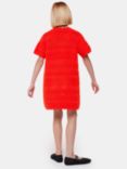 Whistles Kids' Crochet Knit Dress, Red