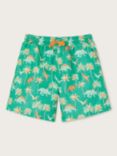 Monsoon Kids' Dino Palm Tree Print Swim Shorts, Green