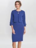 Gina Bacconi Corinne Stretch Crepe Dress & Jacket, Navy