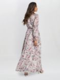 Gina Bacconi Thea Floral Maxi Dress, White/Multi