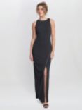 Gina Bacconi Esmeralda Sleeveless Column Maxi Dress, Black