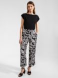 Hobbs Ashlyn Trousers, Navy/Ivory