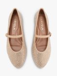 Carvela Cabaret Embellished Ballet Flats, Natural Beige