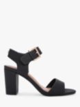 Carvela Sadie 2 Textured Block Heel Sandals, Black