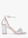 Carvela Kianni Embellished Block Heel Sandals, Silver