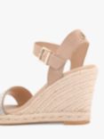 KG Kurt Geiger Paisley Blind Wedge Heel Espadrilles, Silver/Nude