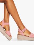 KG Kurt Geiger Pia Suede Espadrille Sandals, Pink