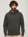 Superdry Contrast Stitch Relaxed Overhead Hoodie, Washed Black