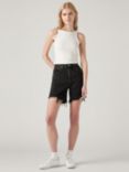 Levi's 501 Mid Thigh Denim Shorts, Lunar Black