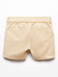 Mango Baby Belice Slim Fit Bermuda Shorts, Light Pastel Brown