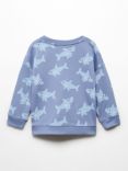 Mango Baby Sharky Print Sweatshirt, Medium Blue