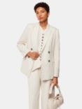Whistles Lindsey Linen Blend Double Breasted Suit Blazer